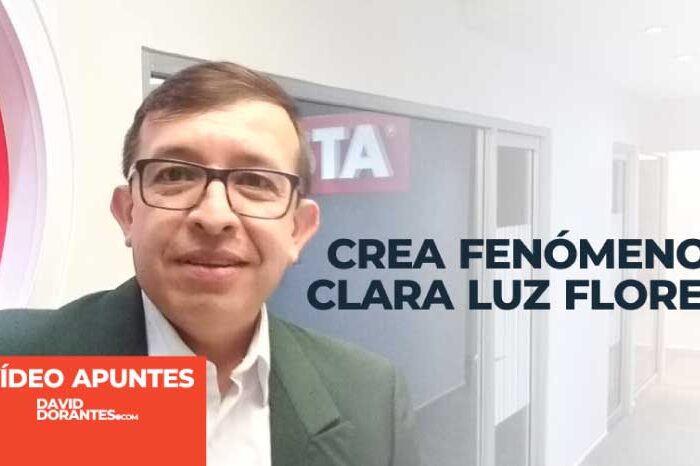Crea fenómeno Clara Luz Flores