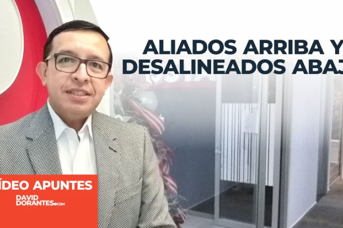 Aliados arriba y desalineados abajo