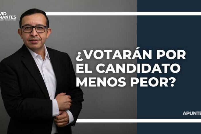 ¿Votarán por el candidato menos peor?
