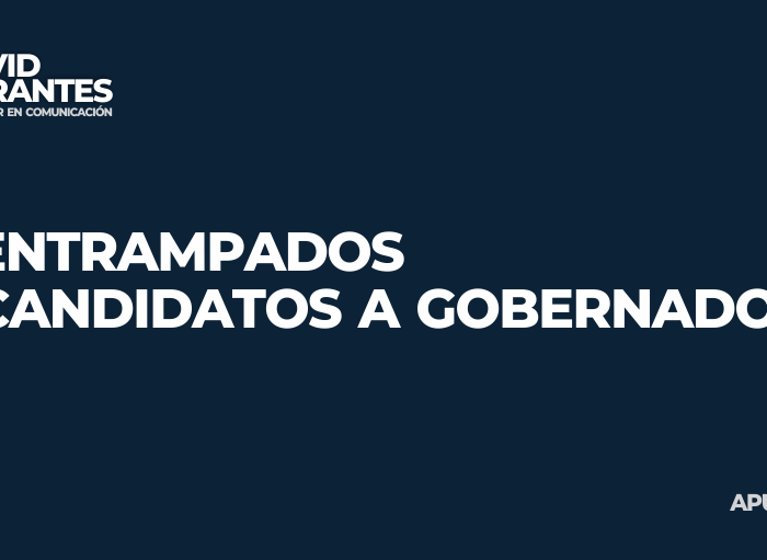 Entrampados candidatos a gobernador