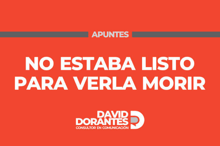No estaba listo para verla morir