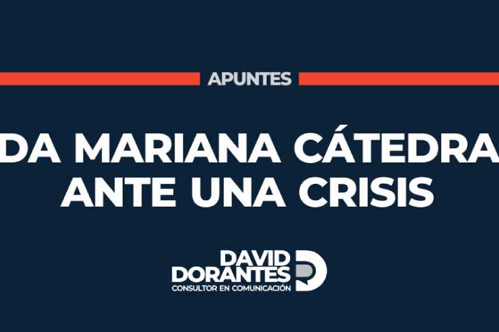 Da Mariana cátedra ante crisis