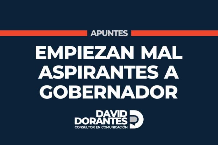 Empiezan mal aspirantes a gobernador