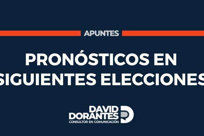 Pronósticos en siguientes elecciones
