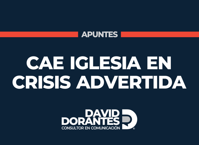 Cae iglesia en crisis advertida